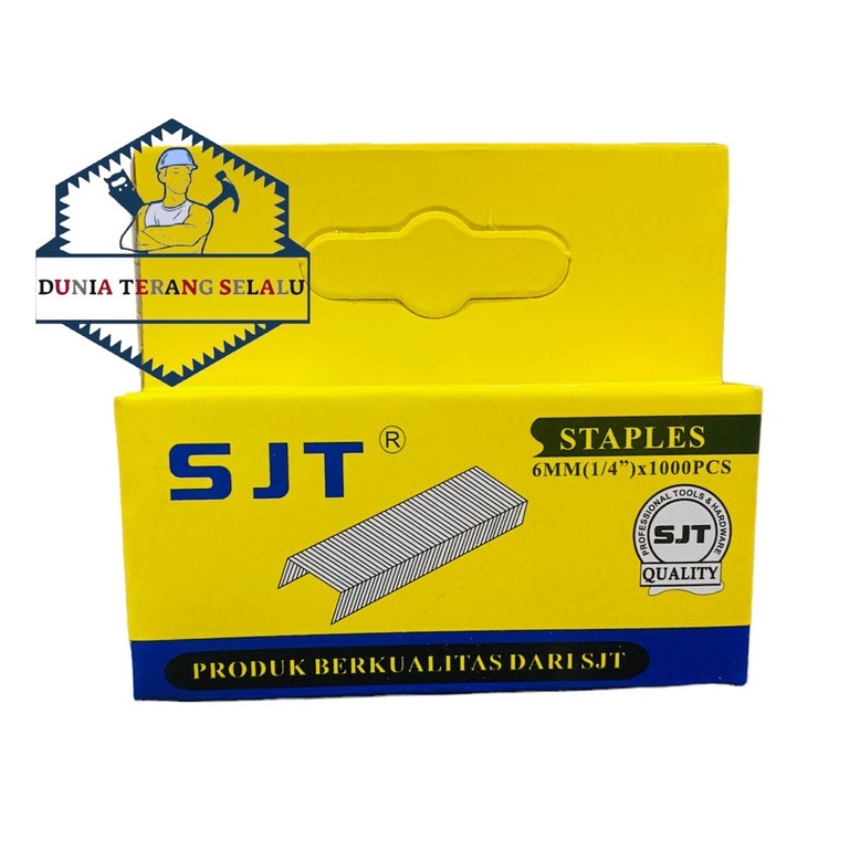 Refill Isi Staples Tembak Staples Gun SJT 1006F 1000PCS 6mm (KOTAK KUNING)