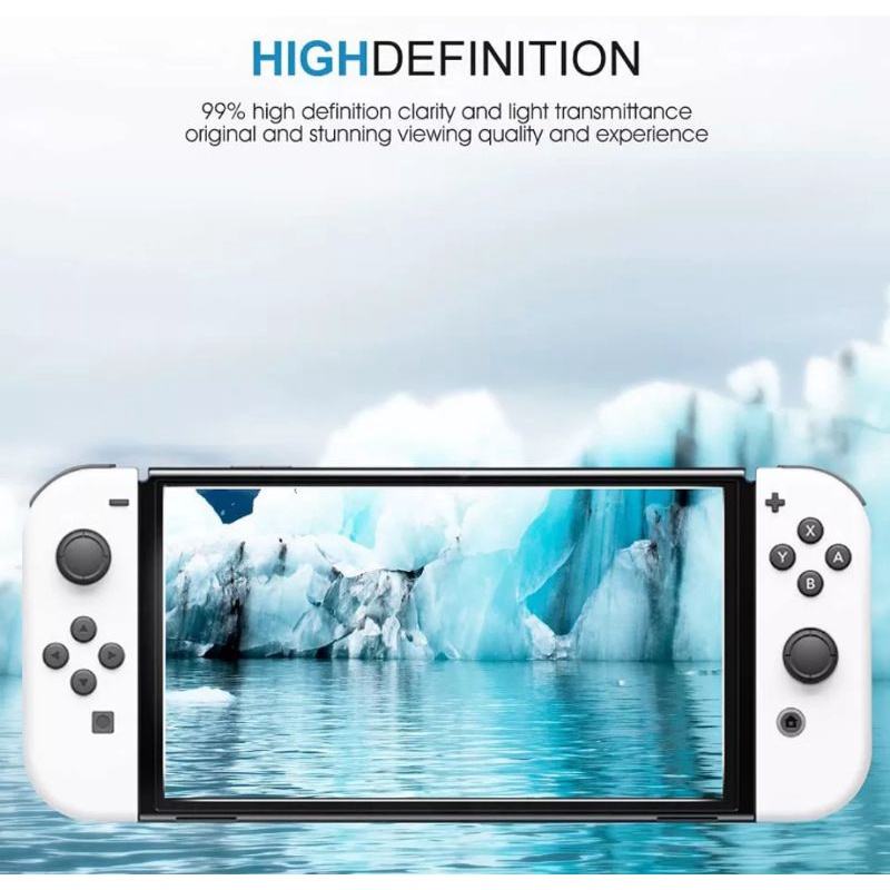 ANTI GORES KACA PREMIUM TEMPERED GLASS NINTENDO SWITCH OLED SCREEN PROTECTOR NINTENDO SWITCH OLED SCREEN GUARD PROTECTOR NINTENDO SWITCH OLED PREMIUM TEMPERED GLASS OLED