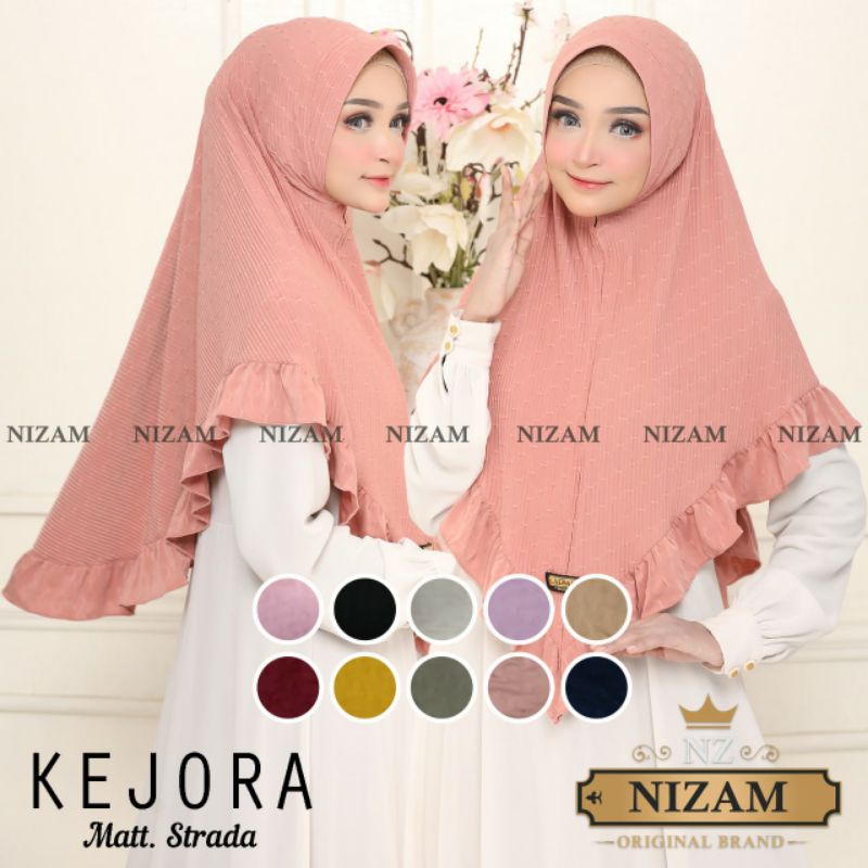JILBAB BERGO PLISKET KEJORA ORIGINAL NIZAM SCARF
