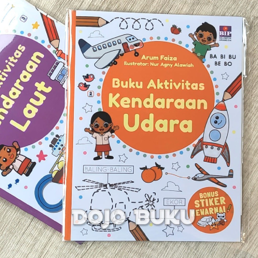 Seri Buku Aktivitas Kendaraan (Bonus Stiker Mewarnai BIP)