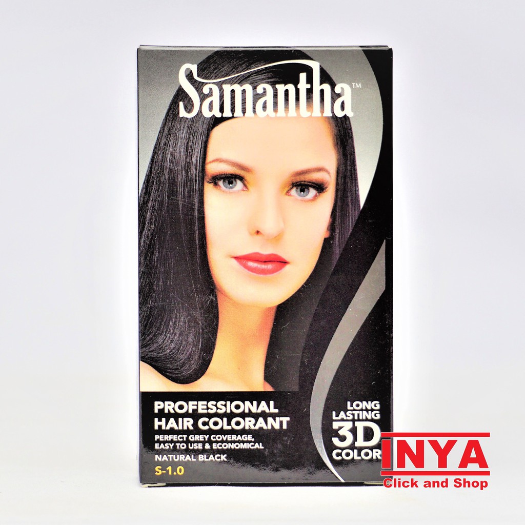 Pewarna Rambut SAMANTHA PROFESSIONAL HAIR COLORANT NATURAL BLACK 50gr - Semir Rambut