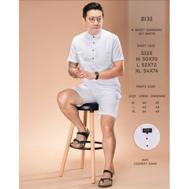 [Best Seller] Koko Kurta Dewasa Polos Lengan Pendek Satu Set Baju Dan Celana