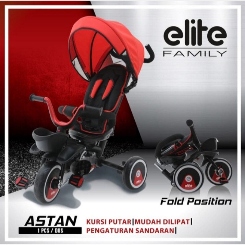 Sepeda Anak roda tiga lipat Family Elite Astan