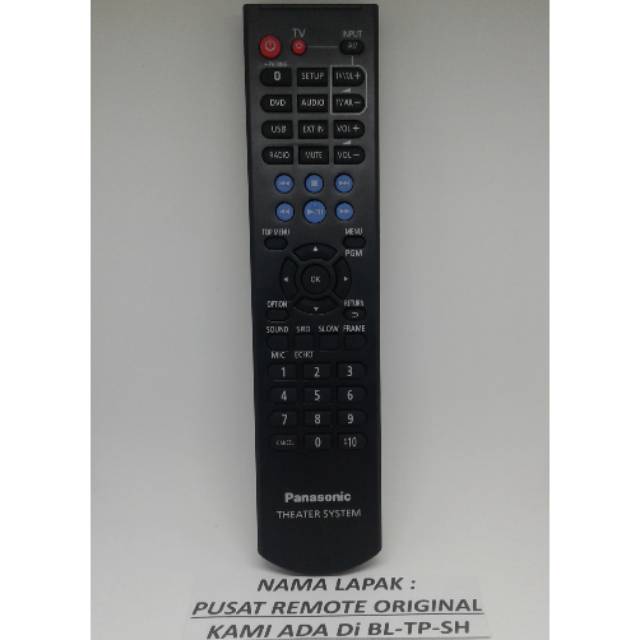 Remote Remot Dvd Home Theater Panasonic Original Asli Shopee Indonesia