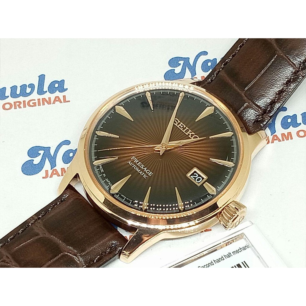 Seiko Presage Cocktail SRPB46J1 Rose Gold - Jam Tangan Pria SRPB46