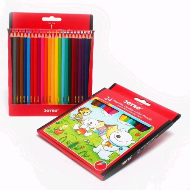 

Pensi Warna / Color Pencil Joyko CP-24PB Superior Quality Panjang (24 Warna)