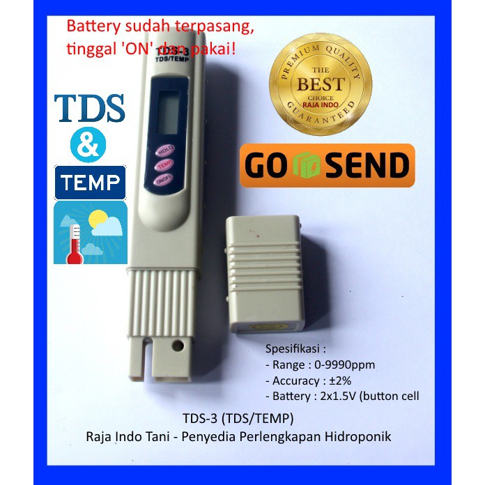 Paket Mantab Ph Meter + Tds Meter Alat Ukur Hidroponik Uji Air Akuarium