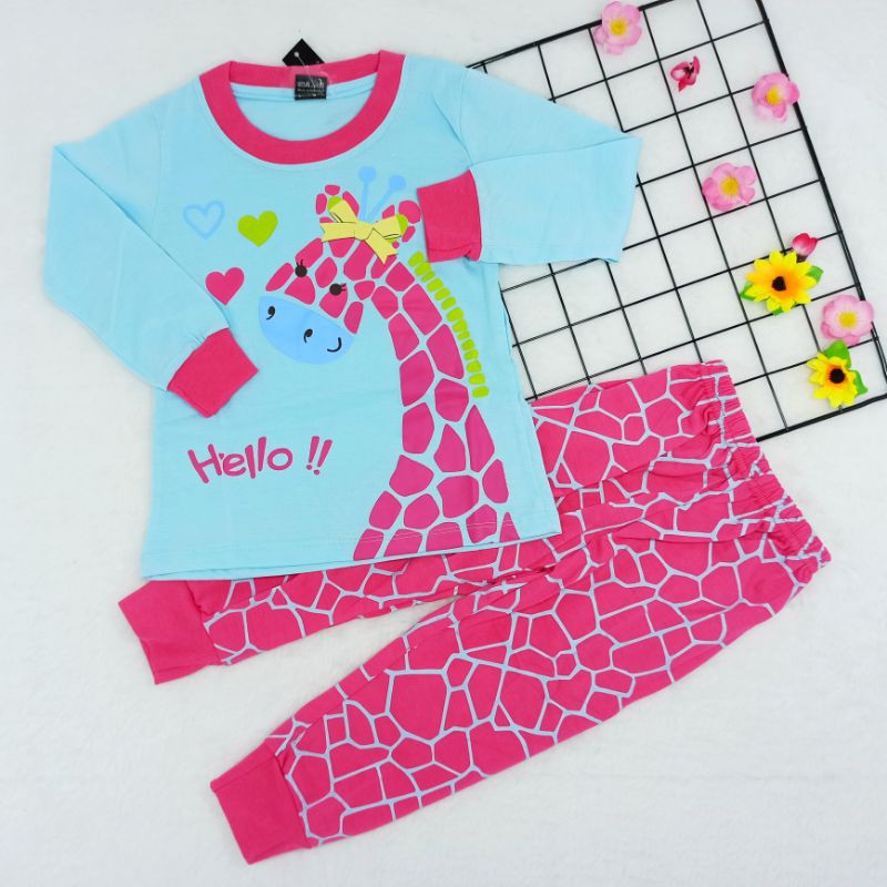 Ss#320 Setelan Anak Perempuan Size 4-6thn Model Za-ra Kids / Piyama Anak / Pakaian Anak Perempuan