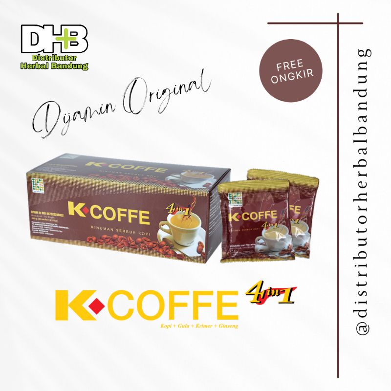 

K-Coffee 4 in 1 | Kopi Gingseng | Kopi K-Link