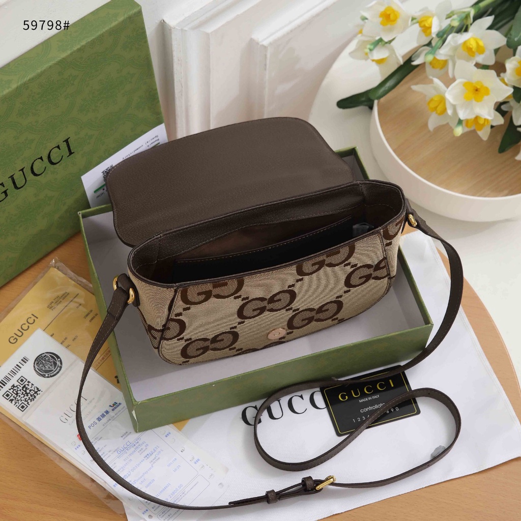 GC Messenger Bag With Jumbo GG in Canvas 59798