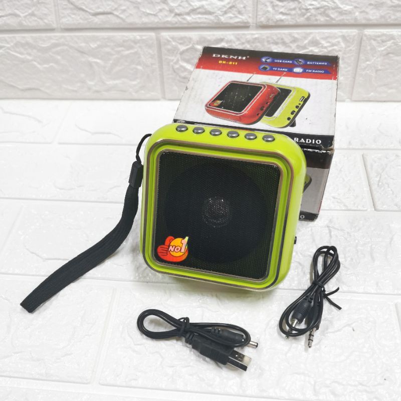 DKNH DK811 VINTAGE RADIO FM JADUL MINI SPEAKER PORTABLE KECIL DIGITAL MUSIC MP3 PLAYER USB TF CARD