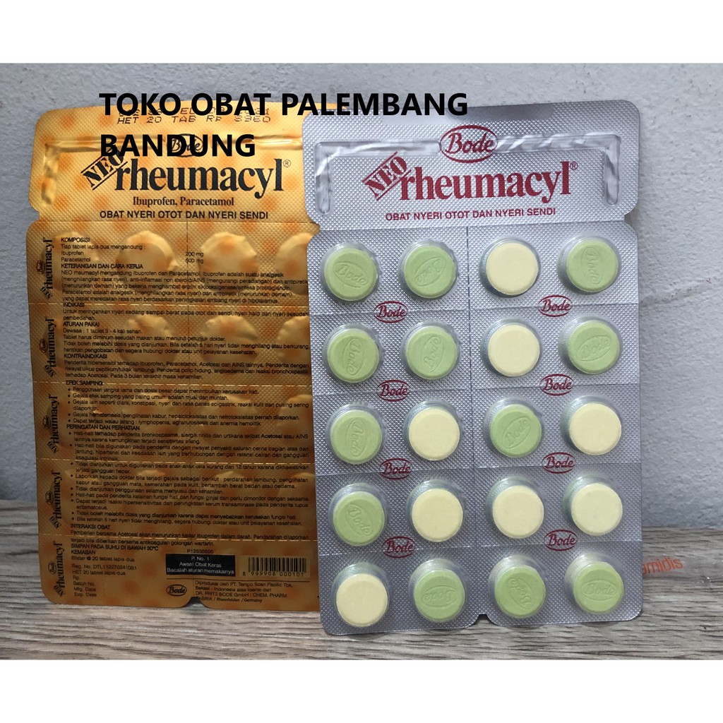 NEO RHEUMACYL 20 TABLET BODE NYERI OTOT SENDI IBUPROFEN