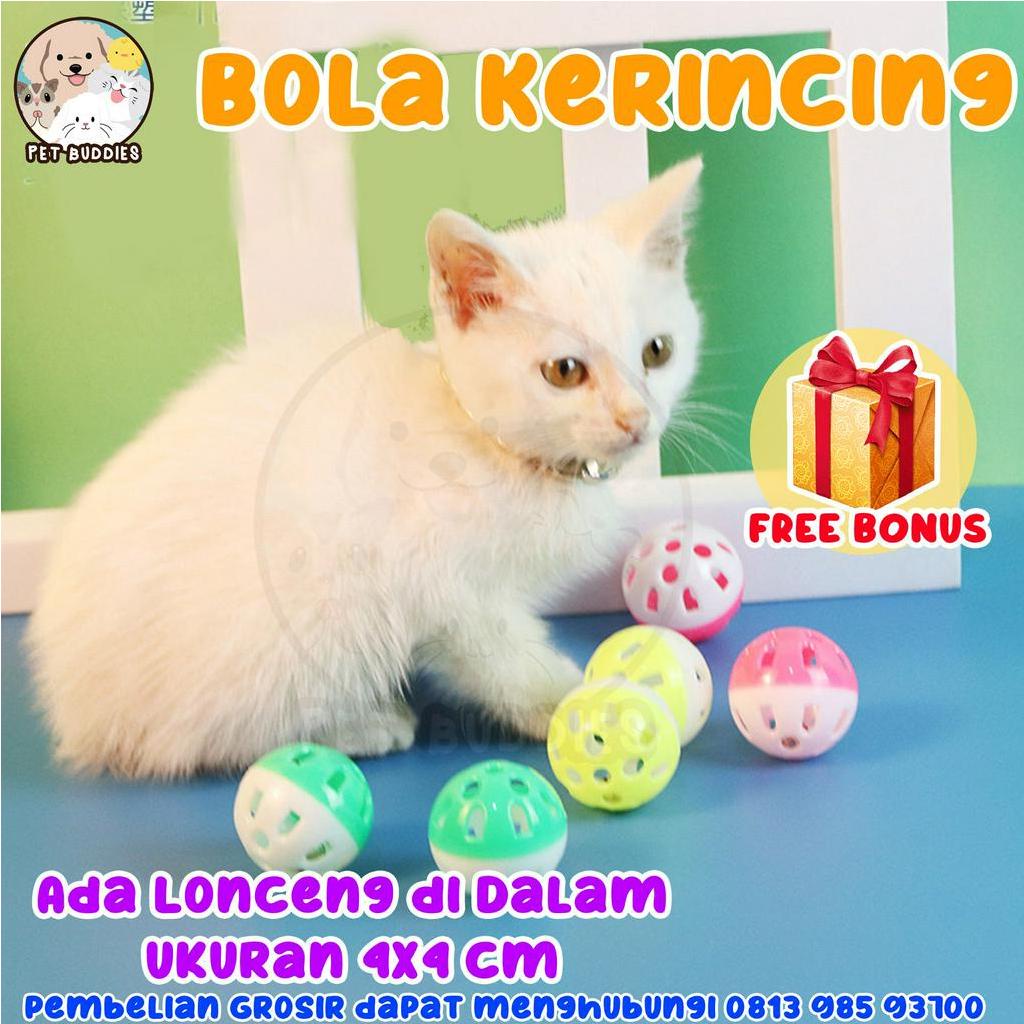 [FREE BONUS]Bola Kerincing Mainan Interaktif Kucing/Anjing