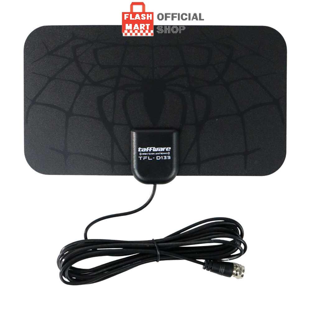 Flashmart  TFL-D139 Antena TV Digital DVB-T2 4K 25 dB Spider Pattern