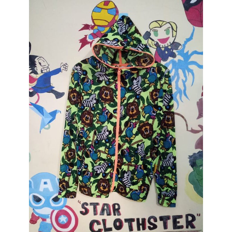 Zipper Hoodie PANCOAT Full Print (3 hewan)