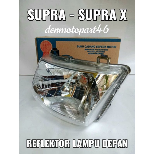 Reflektor Kaca Lampu Depan Motor Honda - SUPRA 100 , SUPRA X