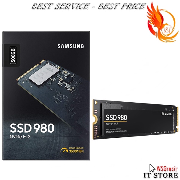 Samsung SSD 980 500GB NVMe M.2 PCIe 3.0 - Samsung 980 500GB SSD M2