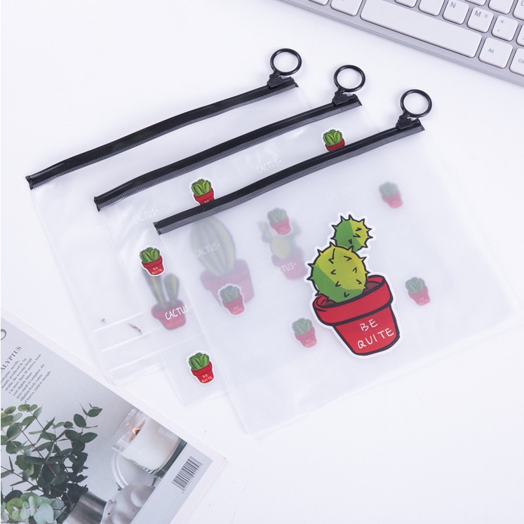 

EmartShop688 Pouch Kosmetik / Tempat Pensil Transparan Karakter Lucu Import