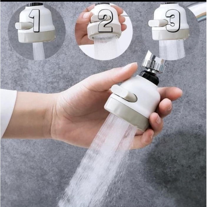 Saringan sink 3in1 sowali -Filter sambungan air  bak cuci piring 3 in 1 Hemat air model shower J03