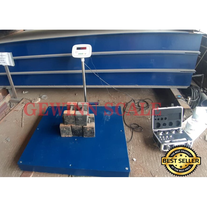 Timbangan Duduk Kapasitas 500 kg x 0,1 kg Ukuran 1,2 x 1,2 m | Shopee