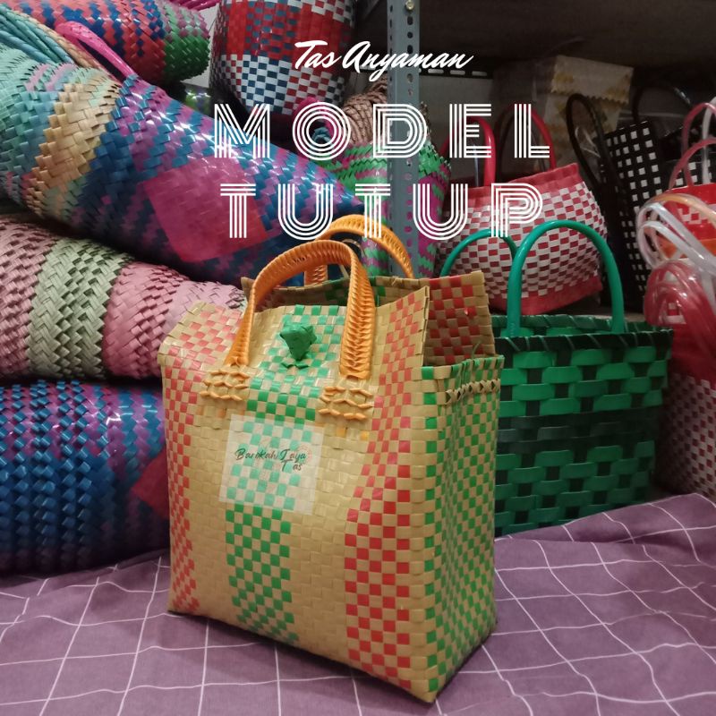 Tas Anyaman Tutup |  Souvenir | Tas Kotak | Tas Plastik | Totebag