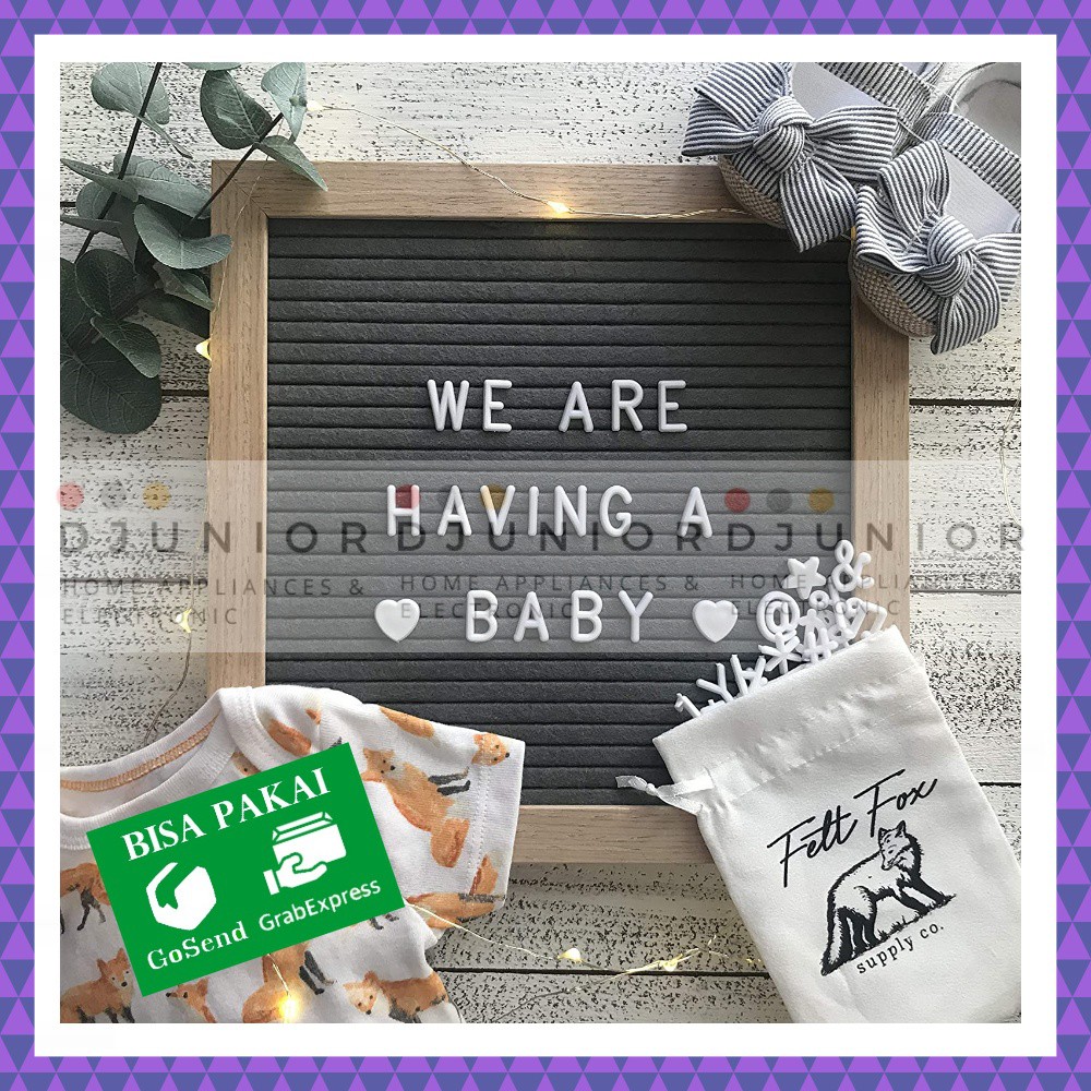 ATARU - BABY LETTER BOARD / PAPAN HURUF / PAPAN NAMA BAYI BARU LAHIR ACE