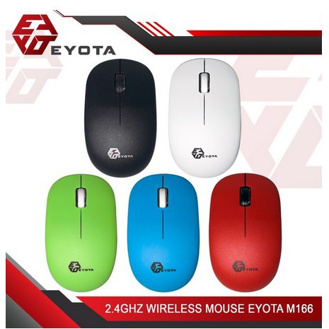 ITSTORE Mouse Wireless 2.4Ghz Murah Mouse Wireless Eyota M166 2.4Ghz M 166 / M-166