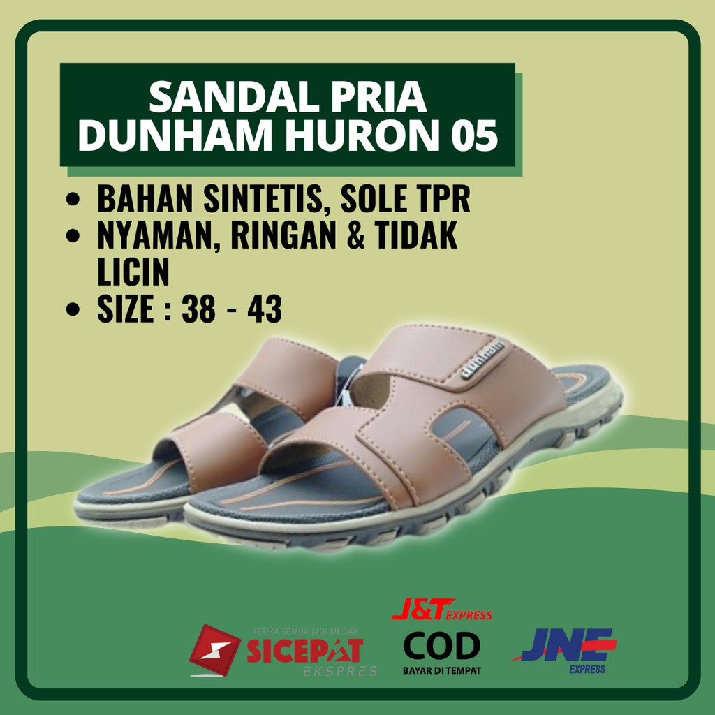Sendal Sendal Pria Cowok Dewasa Casual DUNHAM HURON 5 Murah Terbaru keren Original