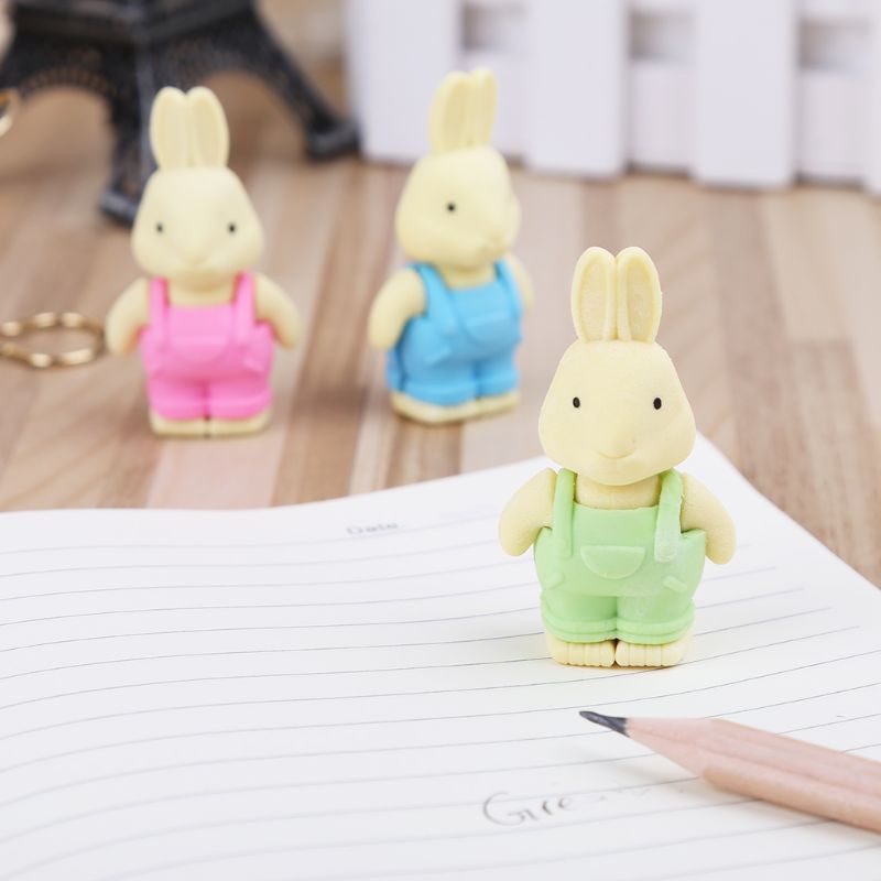 Mary Cute Rabbit Eraser Perlengkapan Sekolah Untuk Kreatif Pensil Alat Tulis Anak Kids