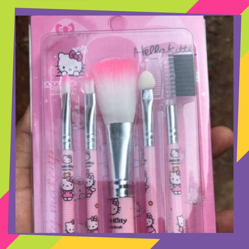 1539 / Kuas make up karakter / Brush make up 5 In 1 / Make up brush motif karakter