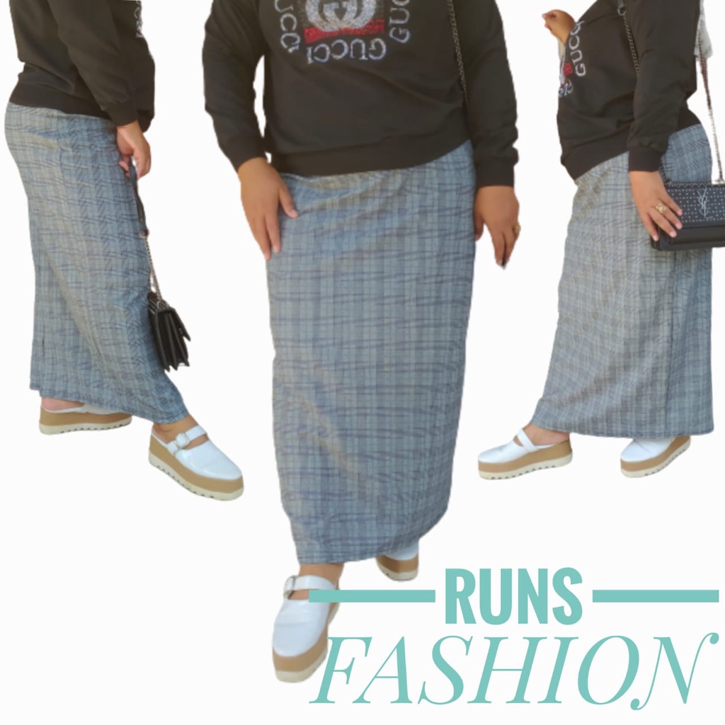 ROK SPAN JUMBO XXXL MOTIF KOTAK//ROK SPAN TARTAN//ROK TARTAN KOREAN STYLE