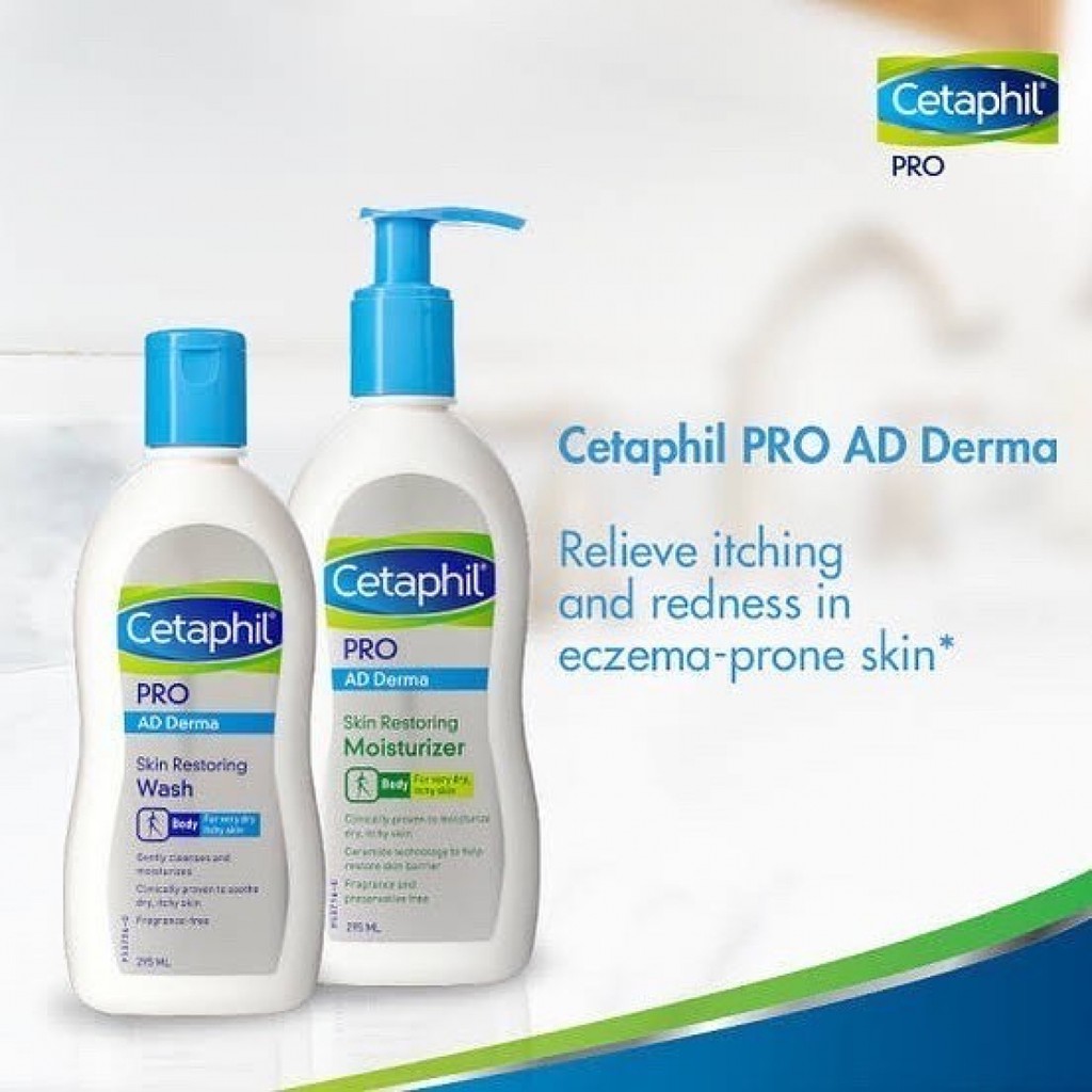 Cetaphil PRO AD Derma Moisturizer / Wash 295ml