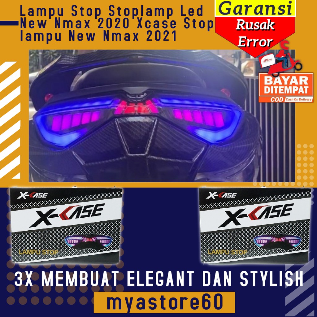 Lampu Stop Stoplamp Led New Nmax 2020 Xcase Stop lampu Aksesoris Variasi Sparepart New Nmax 2021