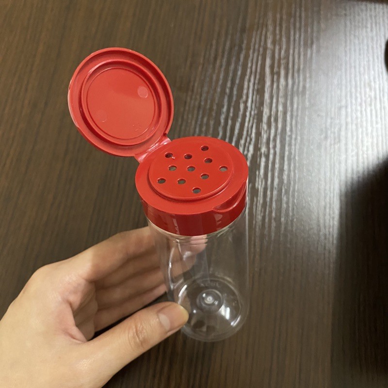 Toples bumbu LUBANG KECIL boncabe 140ml botol plastik kobe kormik 140 ml