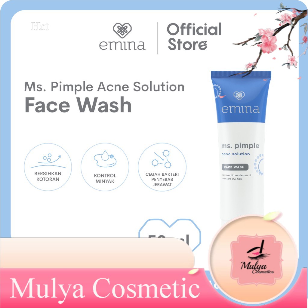 EMINA MS. PIMPLE ACNE SOLUTION FACE WASH 50 ML