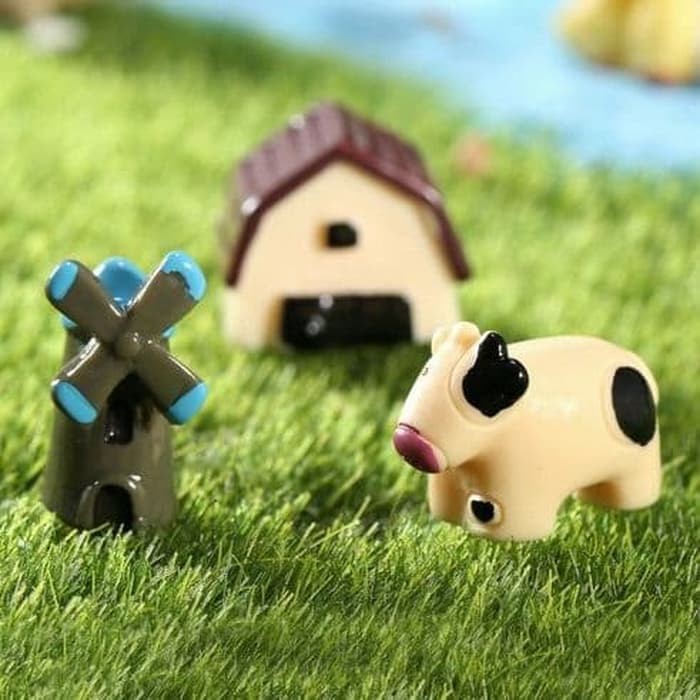 Miniatures - Terrariums - Fairy Garden - Animal_Cow (3pcs)