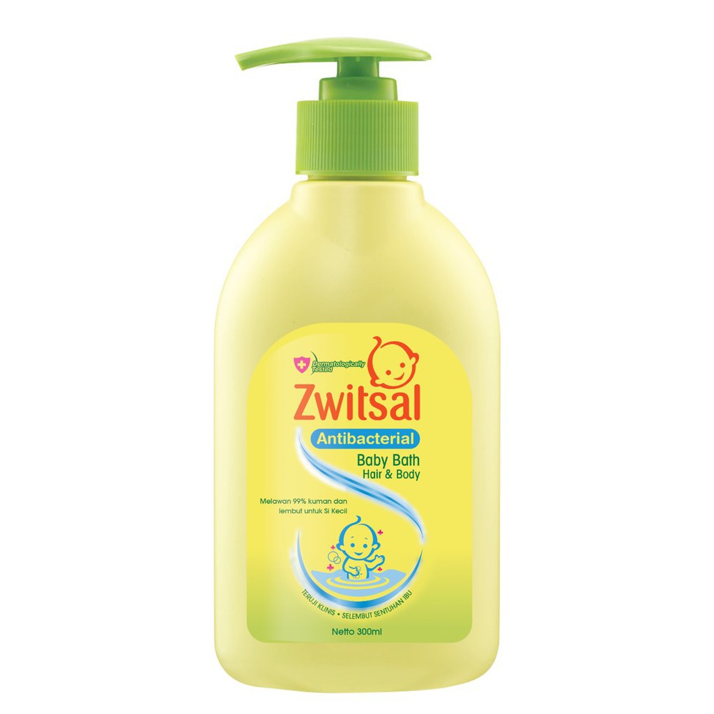 ❤️ GROSIR ❤️ ZWITSAL antibacterial / aloevera / minyak telon baby bath 300ml /Zwitsal hair and body