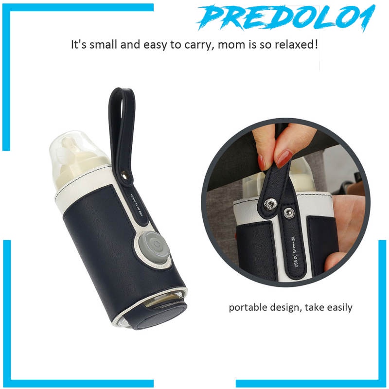 [PREDOLO1] Baby Bottle Warmer USB 3 Levels Constant Heating for Home Newborn Infant