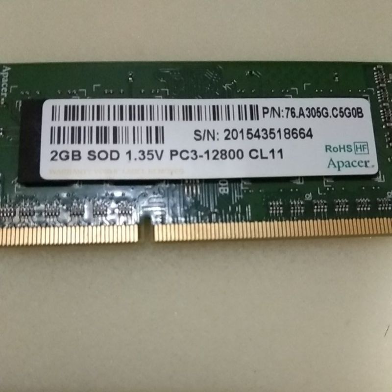 Sodimm DDR3 2GB PC 12800 Mix Murah Copotan Tested