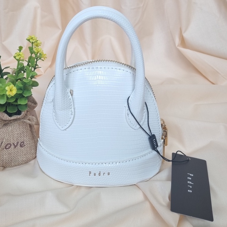 TAS PEDRO WANITA MINI LIZARD TOP HANDLE BAG