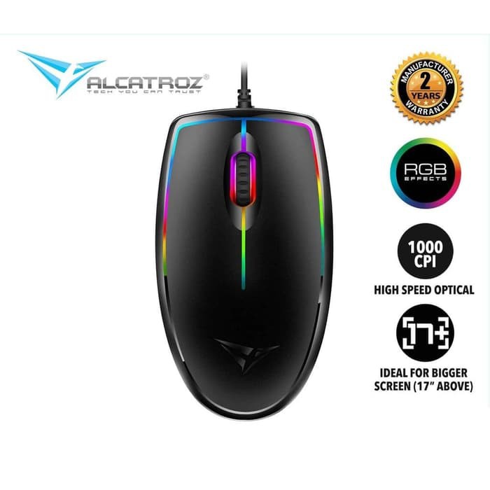 Mouse USB Alcatroz Asic 7 RGB FX