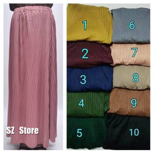 Rok Plisket / Rok Murah Plisket / Rok Plisket / Rok Plisket Panjang / Rok Panjang Plisket /Rok Kerja