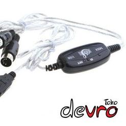 Kabel Converter USB Midi to Music Keyboard Adapter Cable - Kabel midi