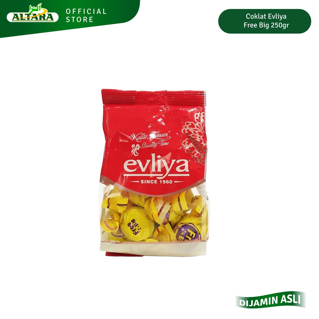 Coklat Evliya Free Big 250gr - Coklat Susu - Coklat Turki - Oleh oleh haji