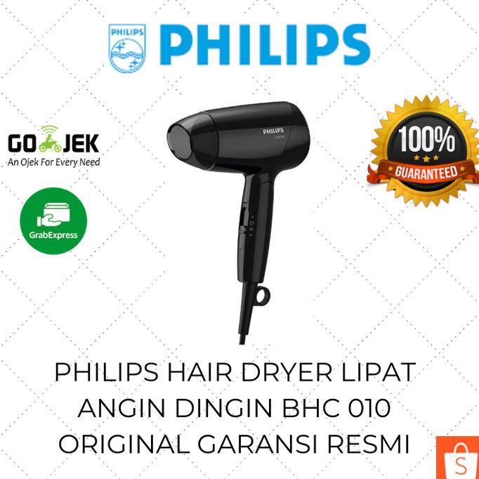 Philips Hair Dryer Lipat Mini BHC 010 Pengering Rambut Kecil Low Watt Star Seller Termurah