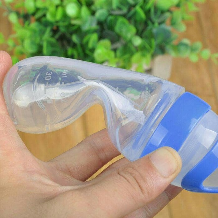 Kiarashafa - Botol Dot Silicone Sendok Makan Bayi