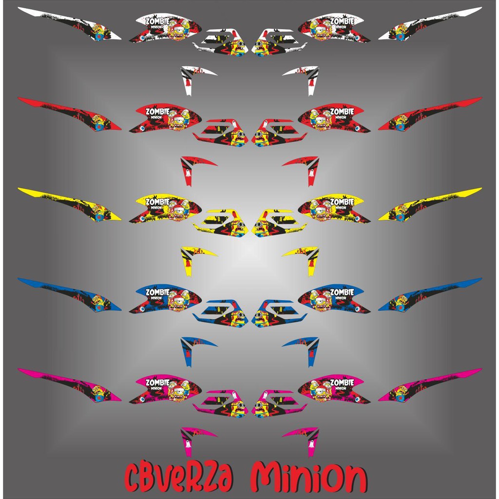 Stiker motor verza minion