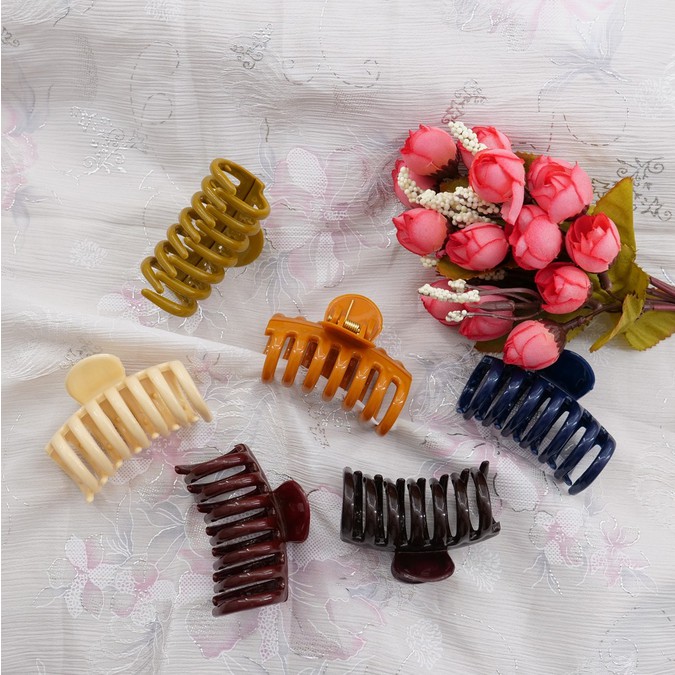 Jepit Rambut Tabung ukuran 6cm Warna Soft DC 745 A / SFT