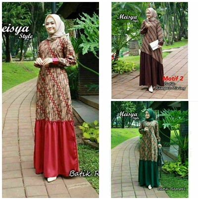 MS GAMIS BATIK SRIWEDARI MAXI SUPER JUMBO XXL LD 110