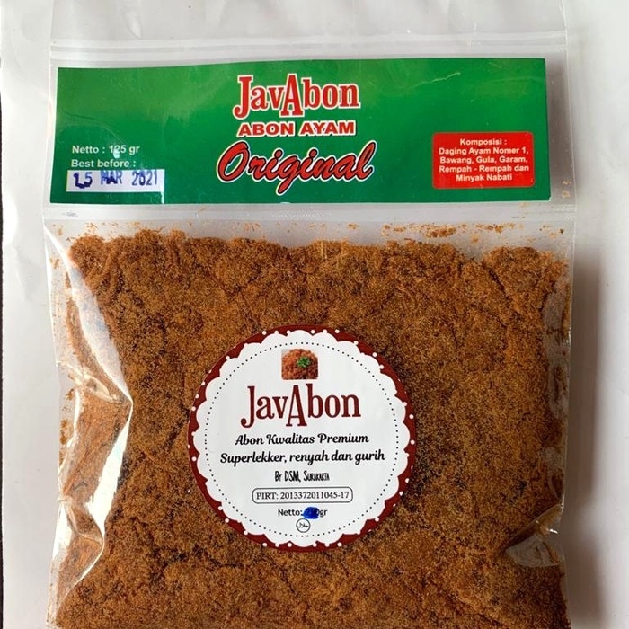 

ABON- JAVABON ABON AYAM ORIGINAL (CHICKEN FLOSS) 125 -MAKANAN-KERING.